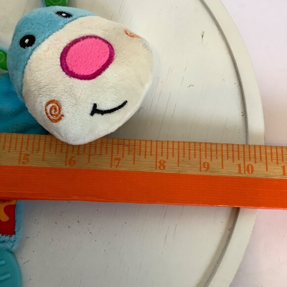 Nuby Baby Puppy Dog Teething Plush Pal Toy Soft Textures Crinkles Teether - Picture 5 of 5